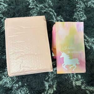 Pink Bubble Mailers & Unicorn Mailers